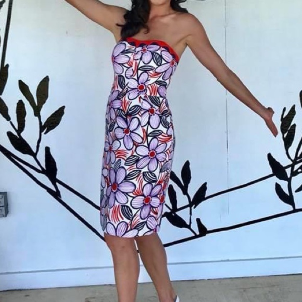 Milly Strapless Dress with Pockets